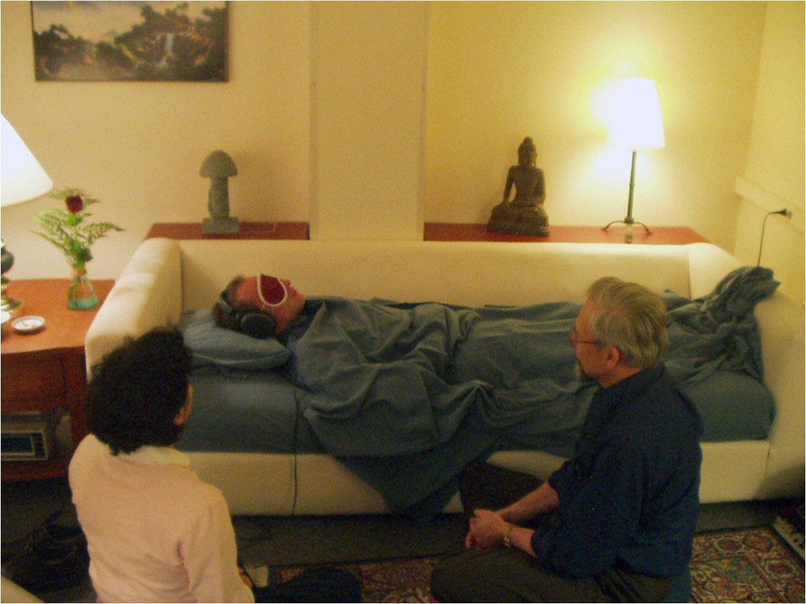 The psilocybin study treatment room at Johns Hopkins University